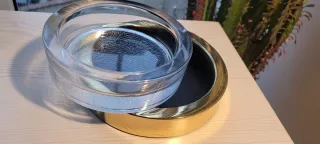 Cenicero Cristal y Latón