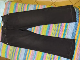 Jeans neri flared Bershka uomo taglia 42