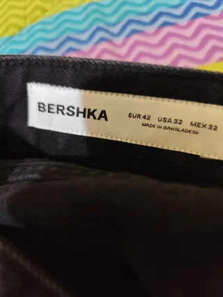 Jeans neri flared Bershka uomo taglia 42