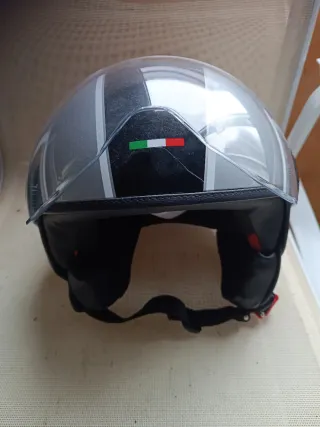 Casco Moto Gris Talla L ECE-R22.05