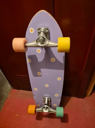 Monopatín Flamingueo Lila Flores