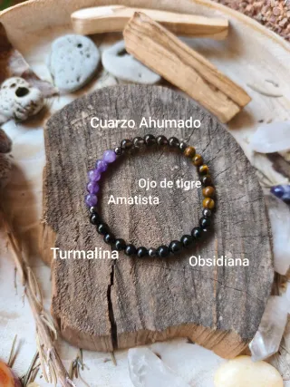 Pulsera energética con minerales naturales