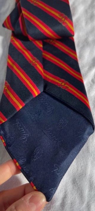 Corbata Gucci Rayas Azul y Rojo