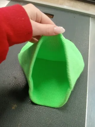 Gorro verde fosforito talla única