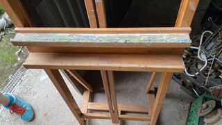 Caballete de pintor de madera