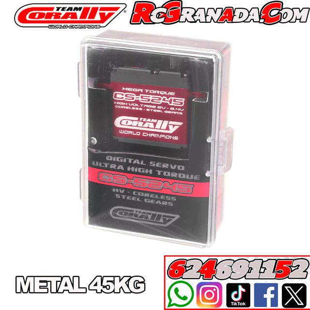 SERVO CORALLY 45kg CS-5245 HV METALICO