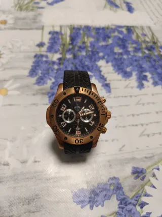 2 Reloje elegantes de pulsera dorado y marrón 55 €