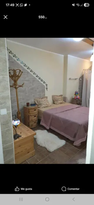 Colcha/Cubrecama Zara Home Lila Grande