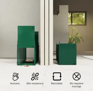 Jaula para animales verde