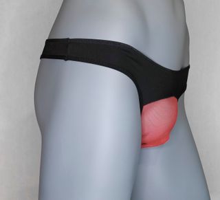 Tanga Chico Negro y Rojo