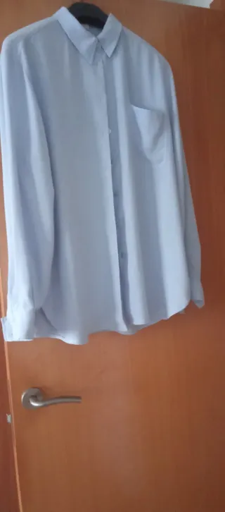 Camisa azul claro mujer