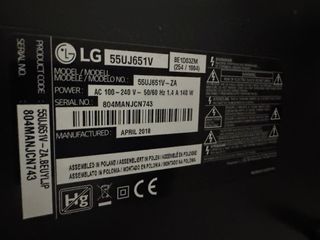 TV LG 55 Negro y Plata