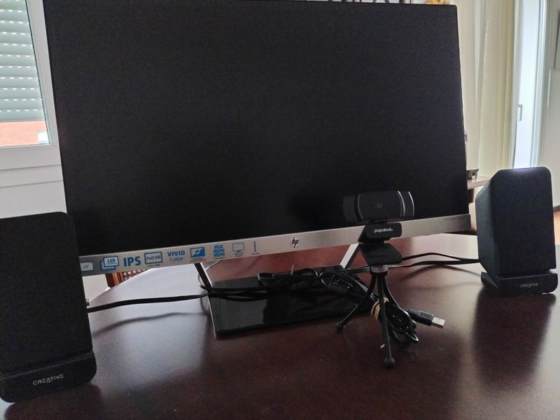 MONITOR HP Pavilion 23cw + WEBCAM y 2 ALTAVOCES afbeelding 2