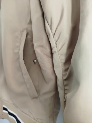 Chaqueta Bomber Beige