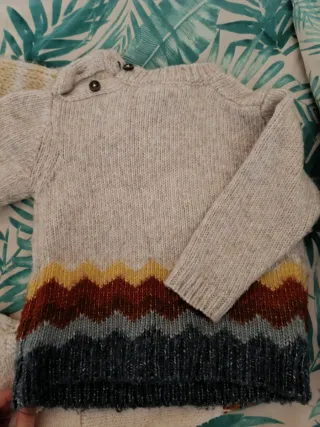 Lote 3 Jerseys Bebé Zara 12-18 Meses