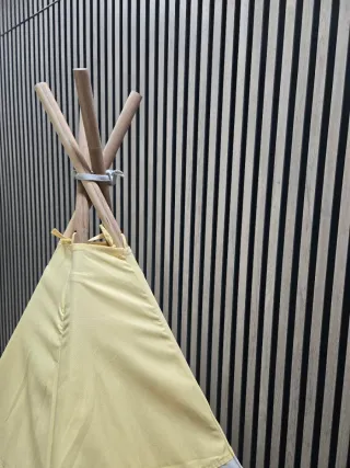 Tipi Infantil Diseño Nórdico Gris y Amarillo