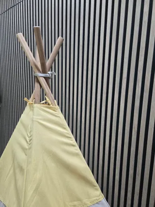 Tipi Infantil Diseño Nórdico Gris y Amarillo
