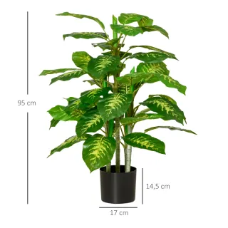 Planta Artificial Aglaonema 95cm