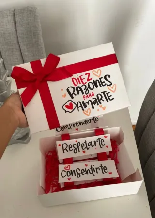 Caja Regalo San Valentín 10 Razones Para Amarte