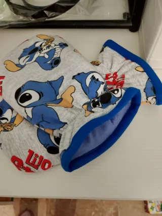 Babero y manoplas Stitch ABDL