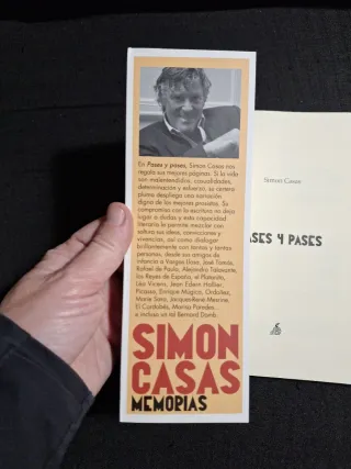 Simón Casas. Pases y pases. Memorias