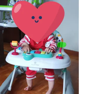 Cuna madera 60x120 + colchón y andador