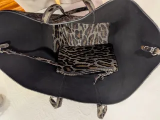 Bolso piel estampado animal