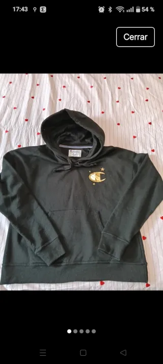 Sudadera Champion Negra Chica con Capucha