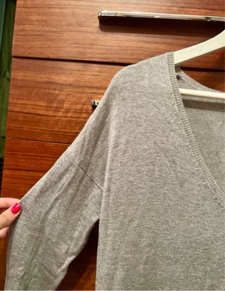 Vestido gris de Mango