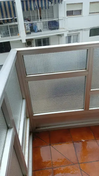 Barandilla aluminio y cristal