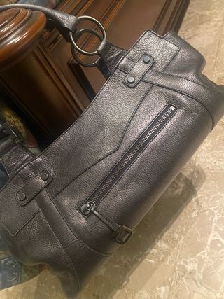 Borsa Orciani Argento Pelle grigia