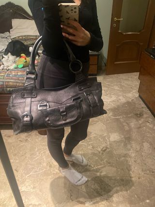 Borsa Orciani Argento Pelle grigia