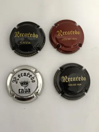 Lote 4 Chapas Cava Recaredo Originales