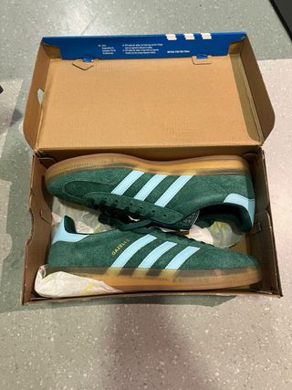 Adidas Gazelle Indoor Verdes y Azules Nuevas