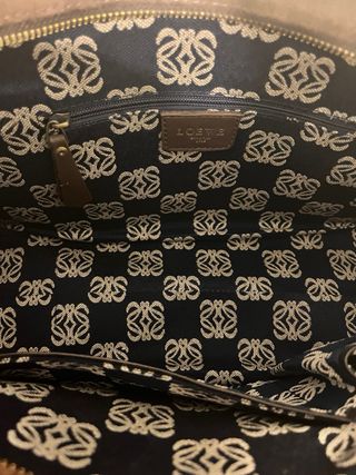 Bolso Loewe Amazona Ante Marrón