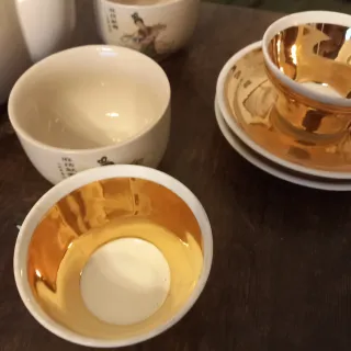 Juego de té + tazas de cerámica