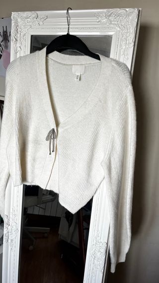 Chaqueta H&M lazo plateado