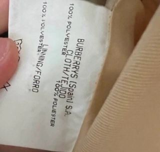 Blazer Burberry Amarillo Talla M