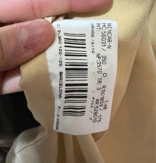 Blazer Burberry Amarillo Talla M