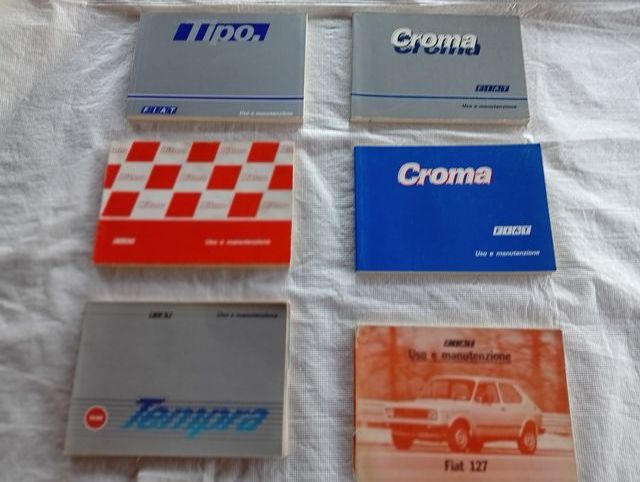 6 x Uso Manutenzione Fiat 127 Croma Tipo Ritmo