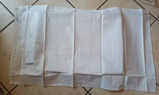 Bassetti set 4 Asciugamani vintage Ricamati a Mano