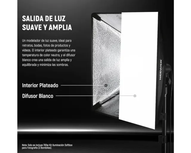 Kit Iluminación Neewer Softbox 2uds + Bolso