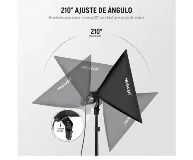 Kit Iluminación Neewer Softbox 2uds + Bolso