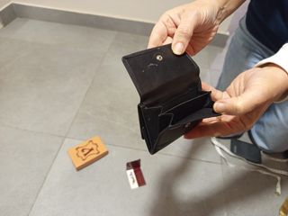 Cartera caballero pequeña negra