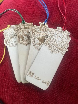 Marcapáginas Harry Potter Madera (4 uds)
