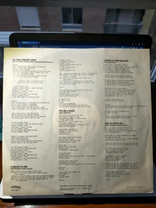 Kiss Lick It Up LP Vinilo Hard Rock