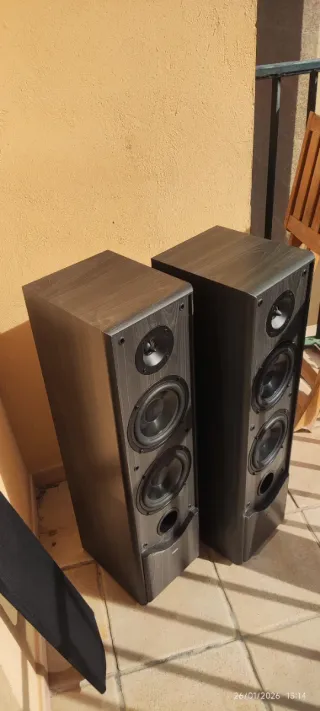 Altavoces Scansonic P-1000 Negro/Gris