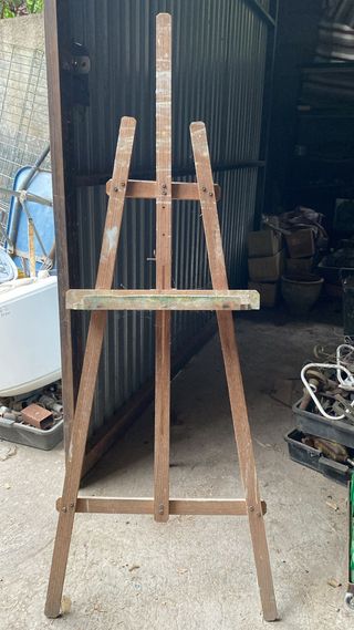 Caballete de pintor de madera