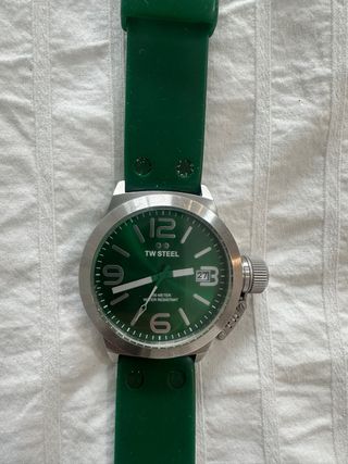 Reloj TW Steel Verde y Plateado