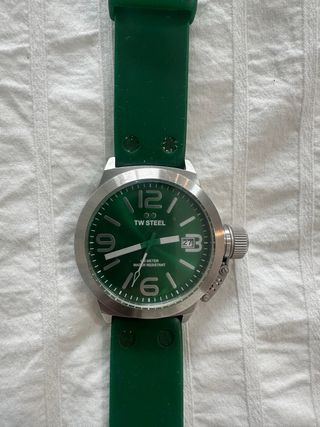 Reloj TW Steel Verde y Plateado